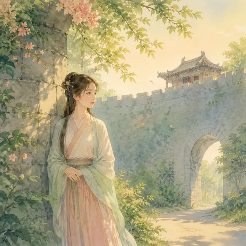 《静女》诗意配图