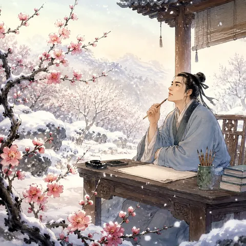《梅花》诗意配图