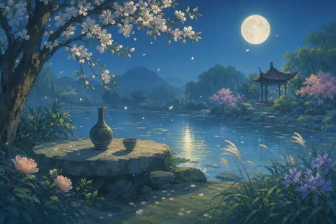 《月下独酌四首》诗意配图