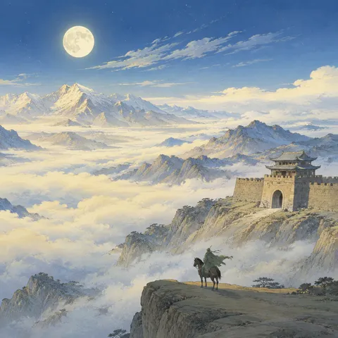 《关山月》诗意配图