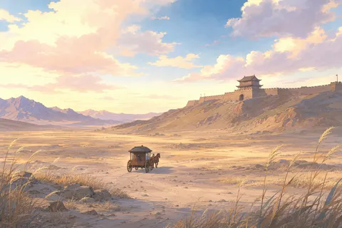 《使至塞上》诗意配图