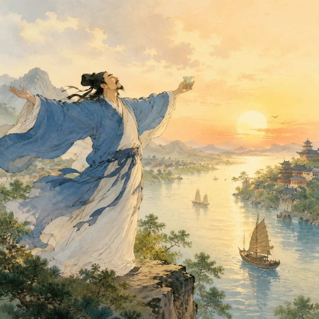 《江神子・江城子》诗意配图