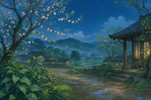 《春夜喜雨》诗意配图