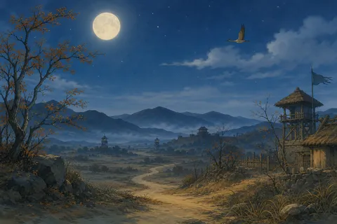 《月夜忆舍弟》诗意配图