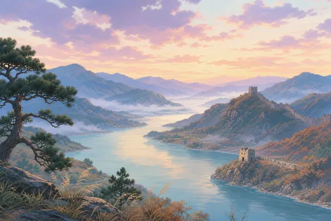 《书愤》诗意配图