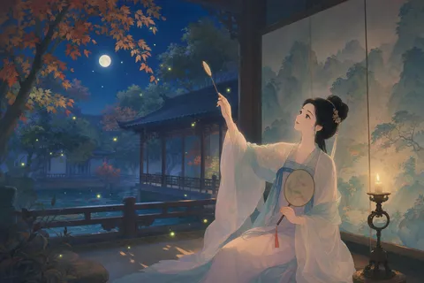 《秋夕》诗意配图