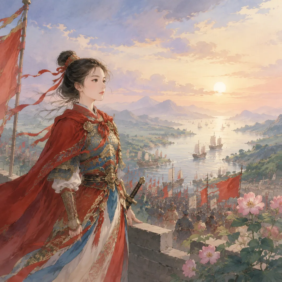 《夏日绝句》诗意配图