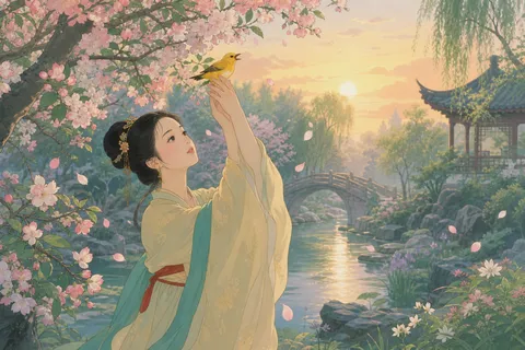 《春怨》诗意配图