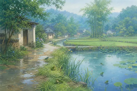 《约客》诗意配图