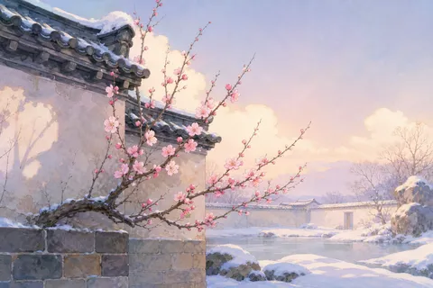 《梅花》诗意配图