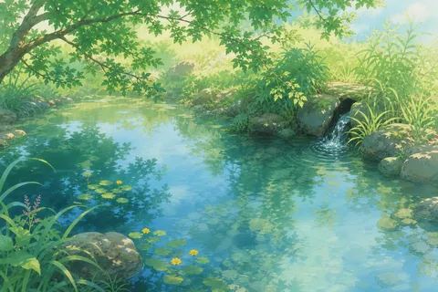 《小池》诗意配图