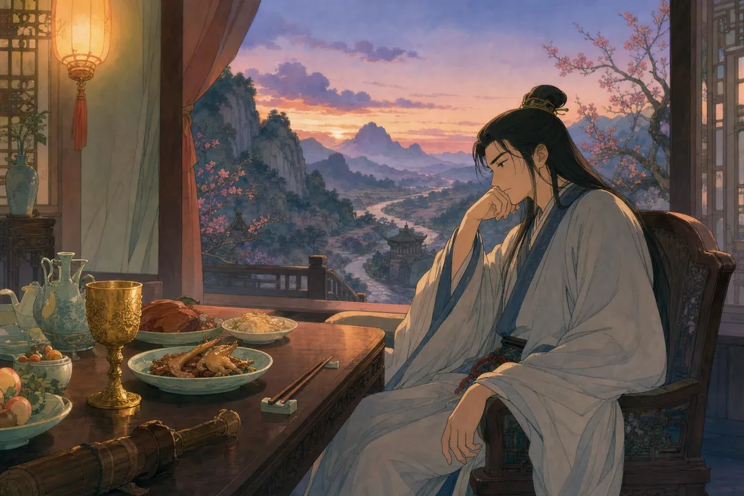 《行路难三首》诗意配图