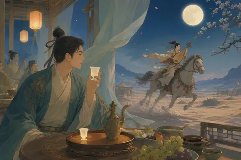《凉州词二首 一》诗意配图