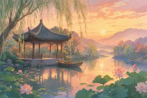《如梦令》诗意配图