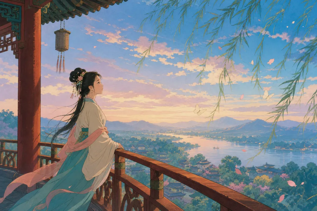 《凤栖梧・蝶恋花》诗意配图