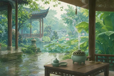 《苏幕遮》诗意配图
